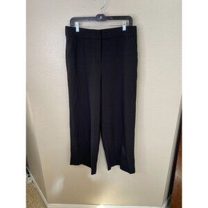 Amanda + Chelsea Womens Black Dress Pants Size 10 Nylon/Spandex Stretch Wide Leg